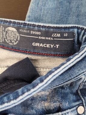 Diesel Women’s GRACEY-T Light Blue Boyfriend Jeans